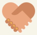 Handshake heart icon